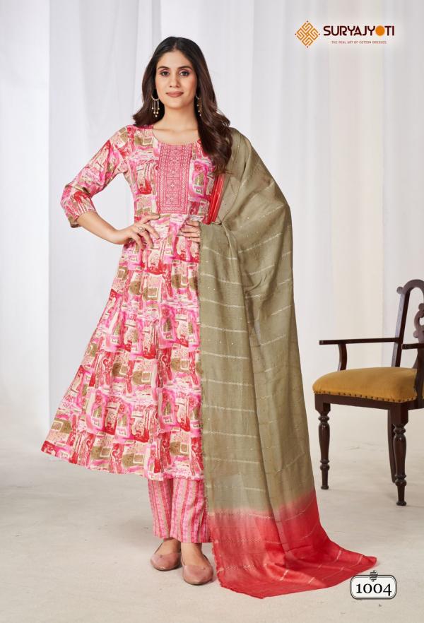 Suryajyoti Anarkali Special Vol-1 – Anarkali Kurti With Pant & Dupatta